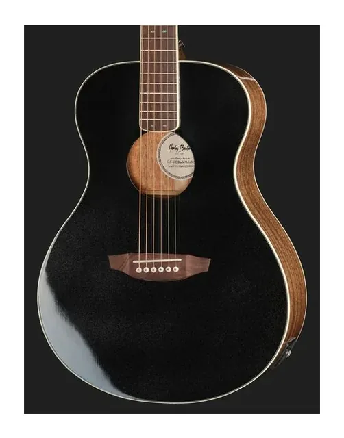 Harley Benton CLF-50E Black Metallic, ponte e selletta, scatto 4
