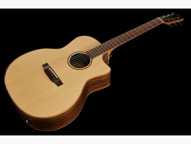 Harley Benton CLG-70ASR CE NAT Solid w/Bag, ponte e selletta, scatto 4