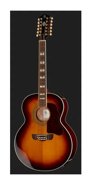 Harley Benton Cust.Line CLJ-412E 3SB w/Case, tastiera e capotasto, scatto 2
