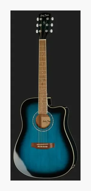 Harley Benton D-120CE TB, ponte e selletta, scatto 2
