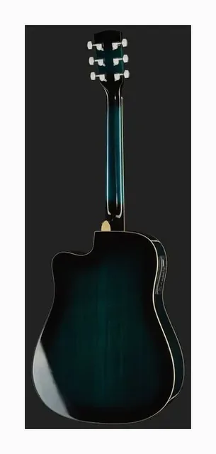 Harley Benton D-120CE TB, ponte e selletta, scatto 3