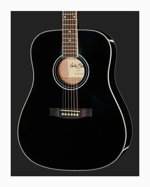 Harley Benton D-120LH BK, tastiera e capotasto, scatto 4