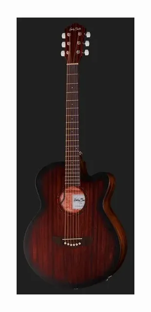 Harley Benton Delta Blues MJCE, ponte e selletta, scatto 2