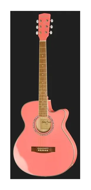 Harley Benton EAX-10 Pinky, tastiera e capotasto, scatto 2