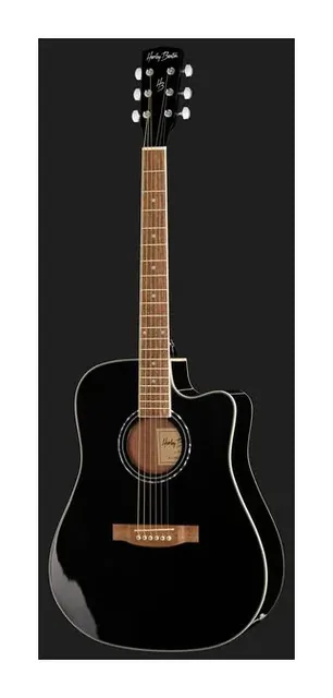 Harley Benton D-120CE BK, fondo e fasce, scatto 2