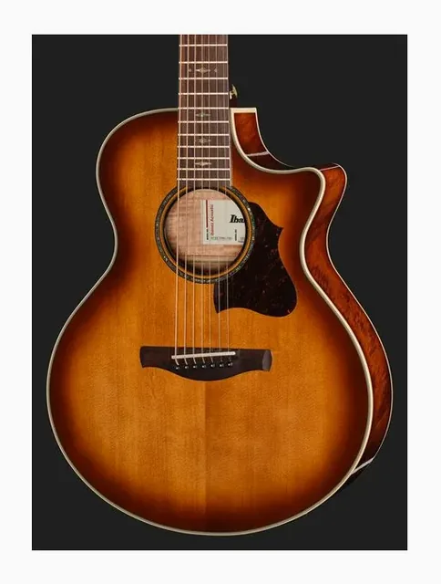 Ibanez AE3007FMH-TBH, tastiera e capotasto, scatto 4