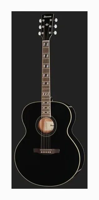 Ibanez AJ70M1E-BK, buca e rosetta, scatto 2