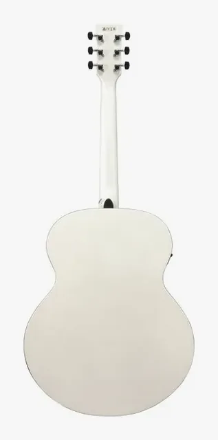 Ibanez AJ70M2E-PW, buca e rosetta, scatto 2