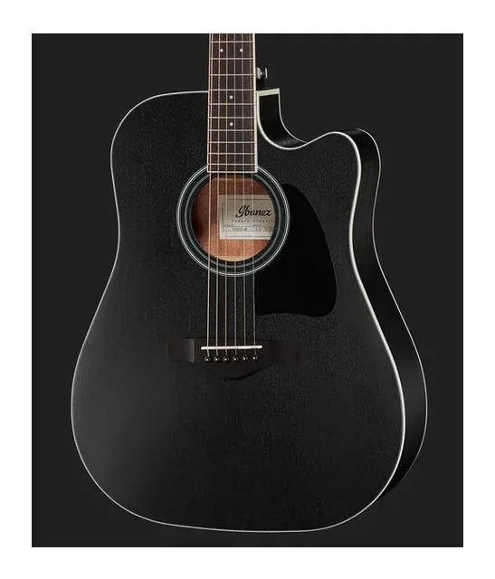 Ibanez AW84CE-WK Artwood, cassa vista di fronte, scatto 4