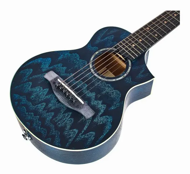 Ibanez EWP16EWB-GAO Piccolo Guitar, tastiera e capotasto, scatto 4