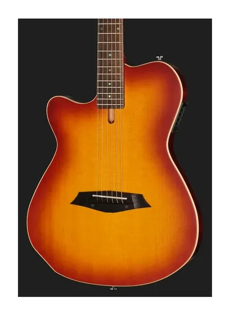 Larry Carlton G5A Tobacco Sunburst LH, fondo e fasce, scatto 4