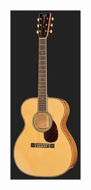Martin Guitar Custom Shop OM Italian Spruce, buca e rosetta, scatto 2
