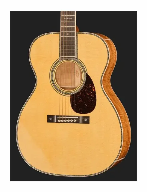Martin Guitar Custom Shop OM Italian Spruce, cassa vista di fronte, scatto 4