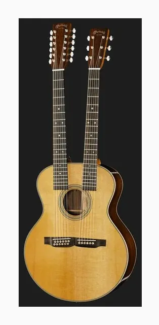 Martin Guitar Grand J-28E Double Neck, paletta e meccaniche, scatto 2