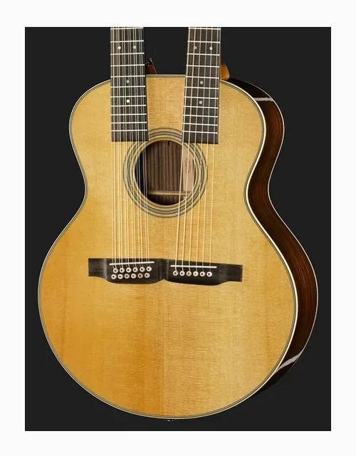 Martin Guitar Grand J-28E Double Neck, fondo e fasce, scatto 4