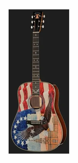 Martin Guitar HD-28 Semiquincentennial, cassa vista di fronte, scatto 2