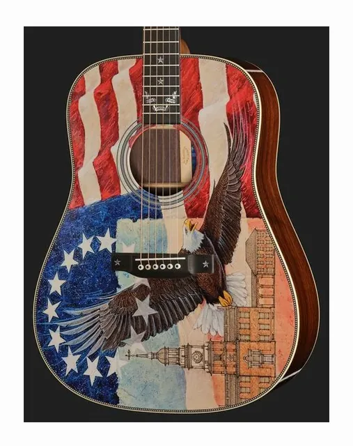 Martin Guitar HD-28 Semiquincentennial, cassa vista di fronte, scatto 4