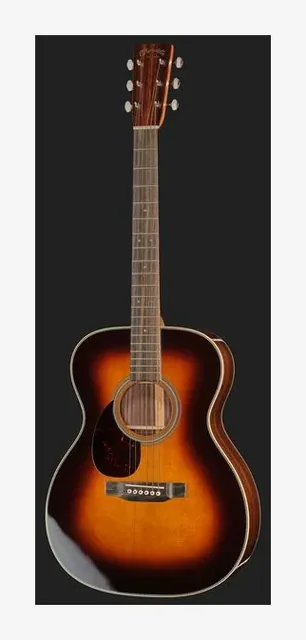 Martin Guitar OM28 Sunburst LH, fondo e fasce, scatto 2