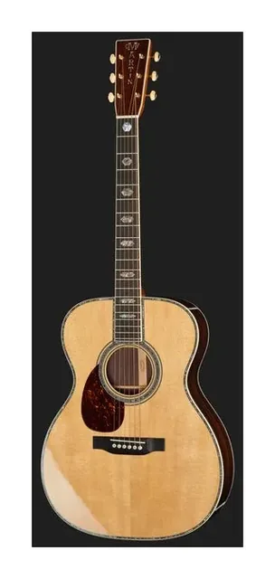 Martin Guitar OM45 LH, tastiera e capotasto, scatto 2