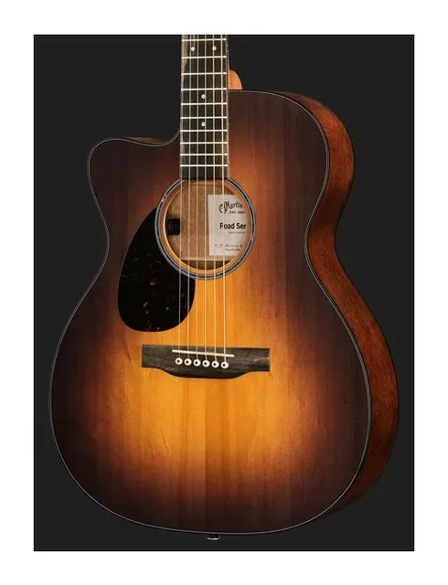 Martin Guitar OMC-10E Modern 1935 Sunb LH, tastiera e capotasto, scatto 4