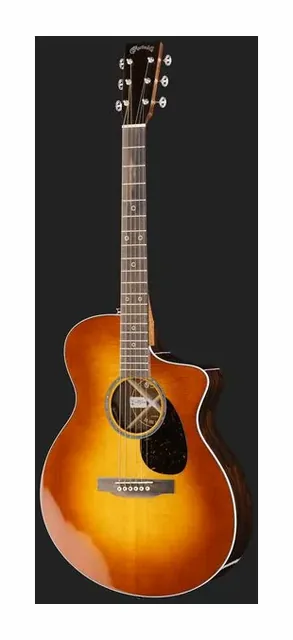 Martin Guitar SC-13E MOD Ziricote Burst Sp, buca e rosetta, scatto 2