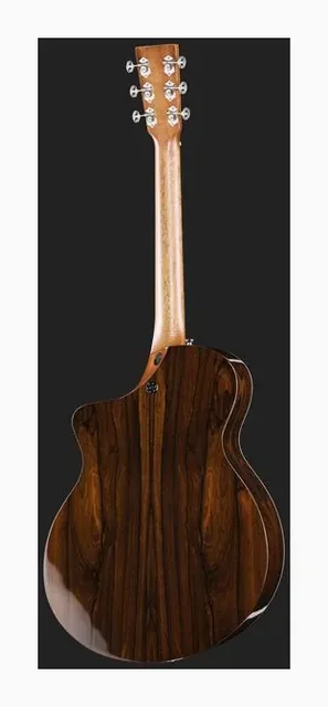 Martin Guitar SC-13E MOD Ziricote Burst Sp, ponte e selletta, scatto 3