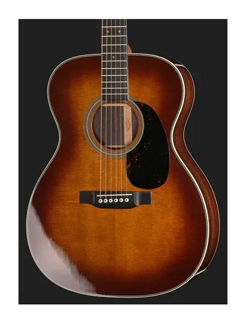 Martin Guitar 00028 Ambertone, cassa vista di fronte, scatto 4