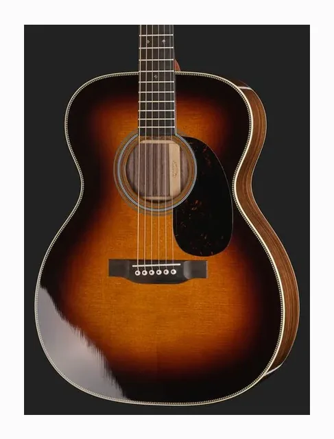 Martin Guitar 00028 Sunburst, fondo e fasce, scatto 4