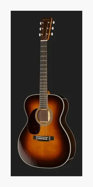 Martin Guitar 00028 Sunburst LH, buca e rosetta, scatto 2