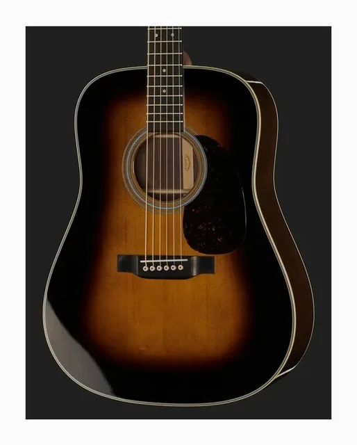 Martin Guitar D-28 Sunburst, buca e rosetta, scatto 4