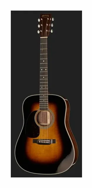 Martin Guitar D-28 Sunburst Lefthand, fondo e fasce, scatto 2
