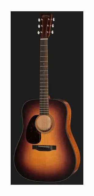 Martin Guitar D18 Satin 1935 Burst LH, ponte e selletta, scatto 2