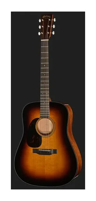 Martin Guitar D18 Sunburst LH, tastiera e capotasto, scatto 2