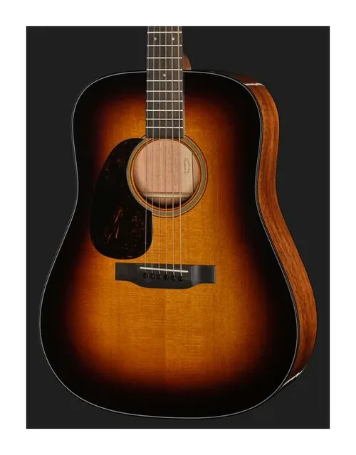 Martin Guitar D18 Sunburst LH, ponte e selletta, scatto 4