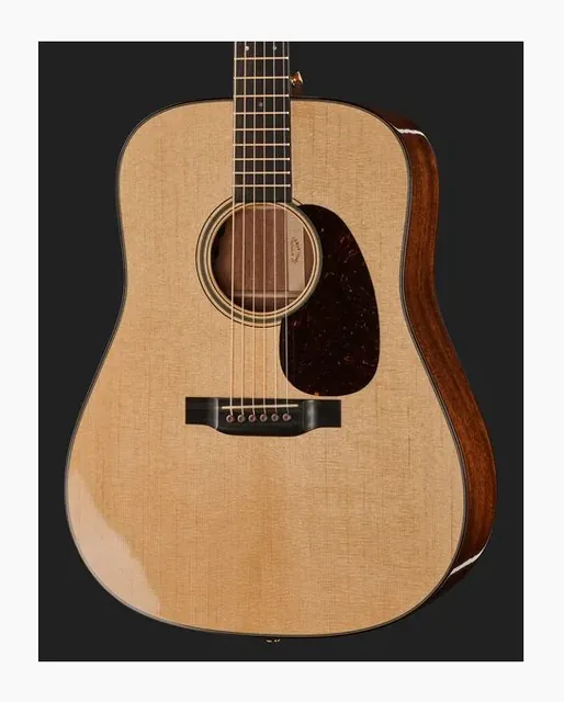 Martin Guitar D-18E Modern Deluxe, cassa vista di fronte, scatto 4
