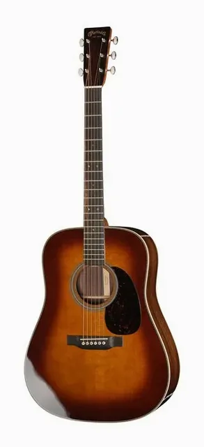 Martin Guitar HD28 Ambertone da vicino, di fronte