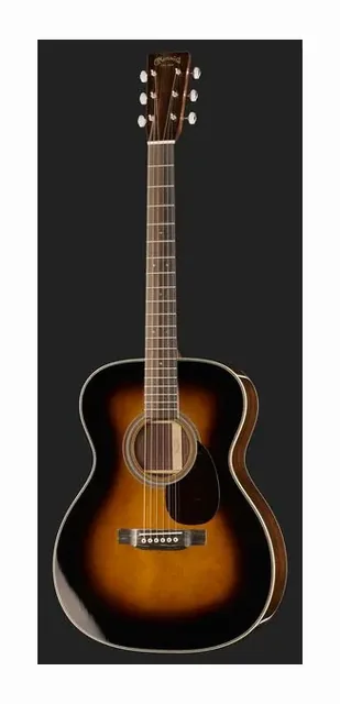 Martin Guitar OM-28 Sunburst, buca e rosetta, scatto 2