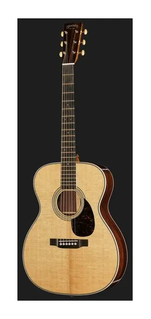 Martin Guitar OM-28E Modern Deluxe, ponte e selletta, scatto 2