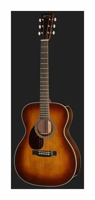 Martin Guitar OM28 Ambertone LH, buca e rosetta, scatto 2