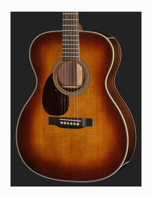 Martin Guitar OM28 Ambertone LH, buca e rosetta, scatto 4