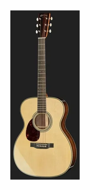 Martin Guitar OM28 LH, cassa vista di fronte, scatto 2