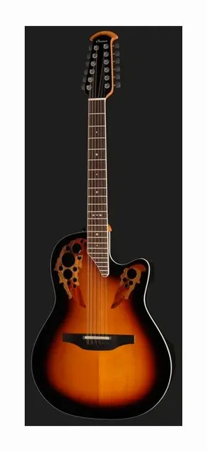 Ovation 2758-NEB-G 12 String Elite Pro, tastiera e capotasto, scatto 2