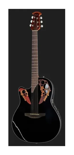 Ovation Celebrity Elite CE44L-5-G, buca e rosetta, scatto 2
