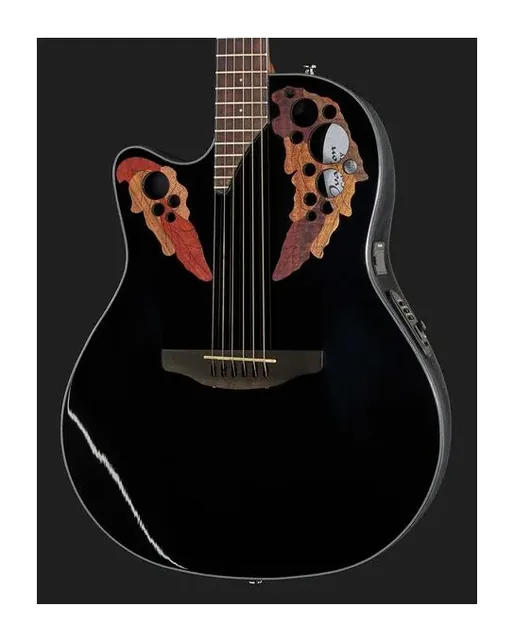 Ovation Celebrity Elite CE44L-5-G, cassa vista di fronte, scatto 4