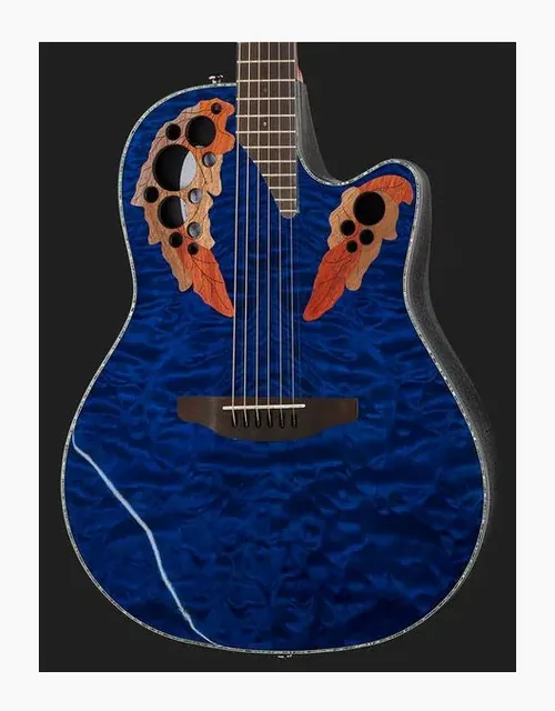 Ovation Celebrity ElitePlusCE44P-8TQ-G, cassa vista di fronte, scatto 4