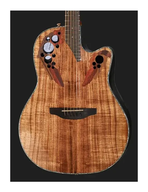 Ovation CelebrityElitePlusCE44P-FKOA-G, fondo e fasce, scatto 4