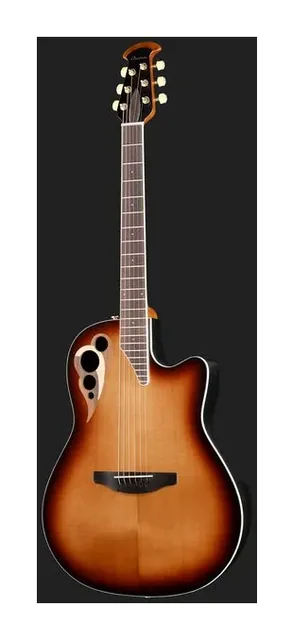Ovation Celebrity Deluxe CDX40-1-G VSB, buca e rosetta, scatto 2