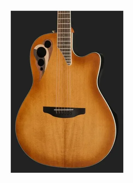 Ovation Celebrity Deluxe CDX40-PB-G PB, buca e rosetta, scatto 4
