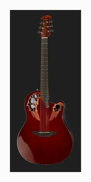 Ovation Celebrity Elite CE44-RR-G, tastiera e capotasto, scatto 2