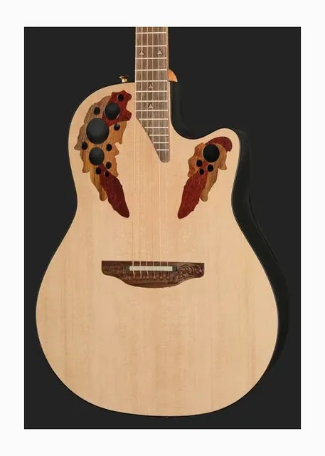 Ovation Pro Elite 1768-4S-G USA, buca e rosetta, scatto 4